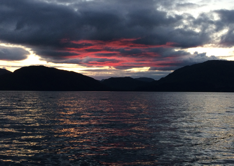 Sun Down Over Loch Linnhe