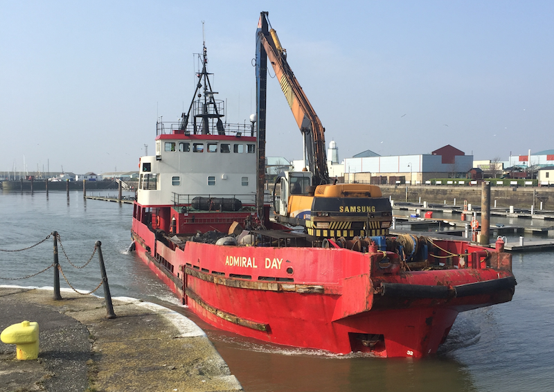 The dredger, Admiral Day