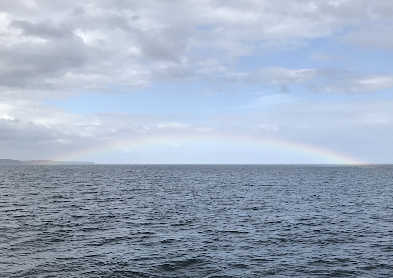 A Rainbow at Sea