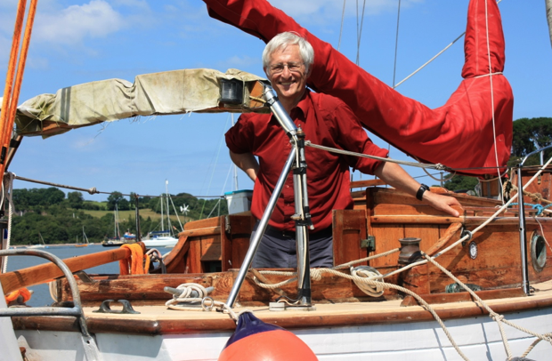 Graham Room aboard Zenocrate on the River Dart